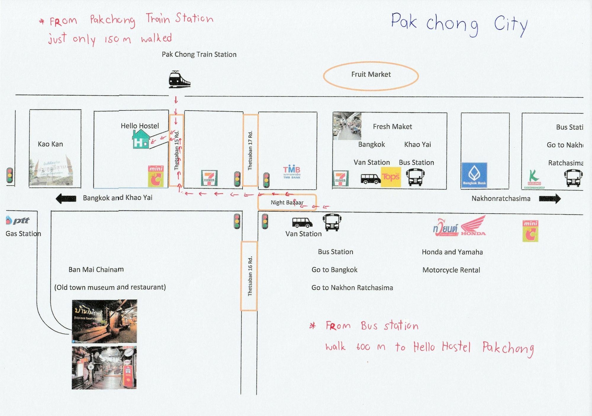 Hello Hostel Pak Chong エクステリア 写真